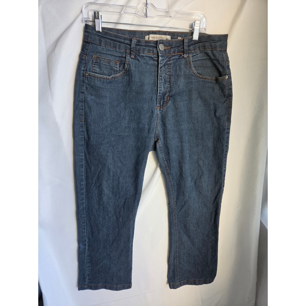 Denim Collection Slim Jeans Mens  Blue Medium Wash Slim Mid Straight